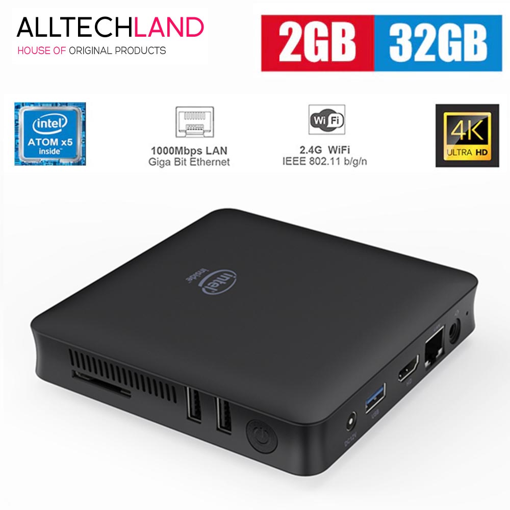 BeeLink T7II Intel Atom X5-Z8350 Windows 10 Mini PC 2G + 32G Bluetooth 4.0 WiFi 4K HDMI Output