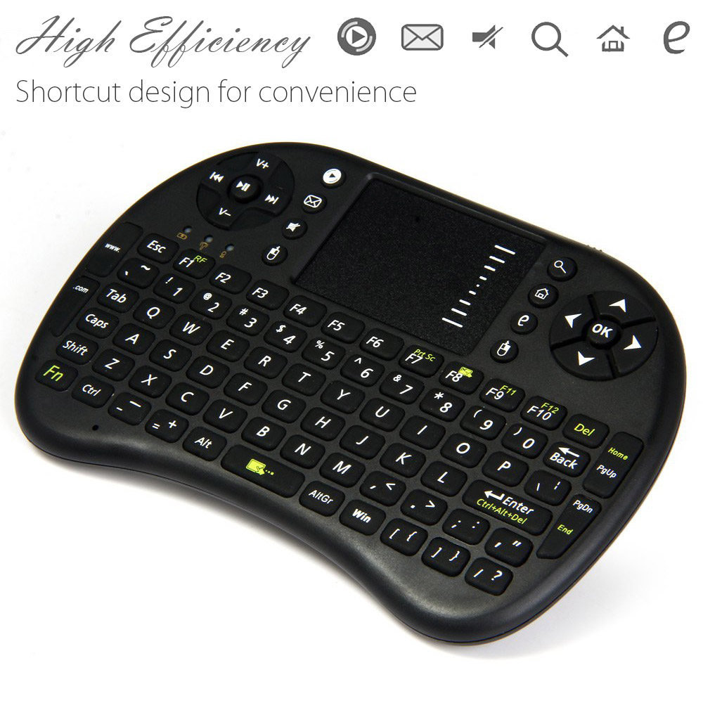 UKB-500 2.4GHz Mini Wireless Rechargable QWERTY Keyboard Touchpad Mouse Combo - English Version