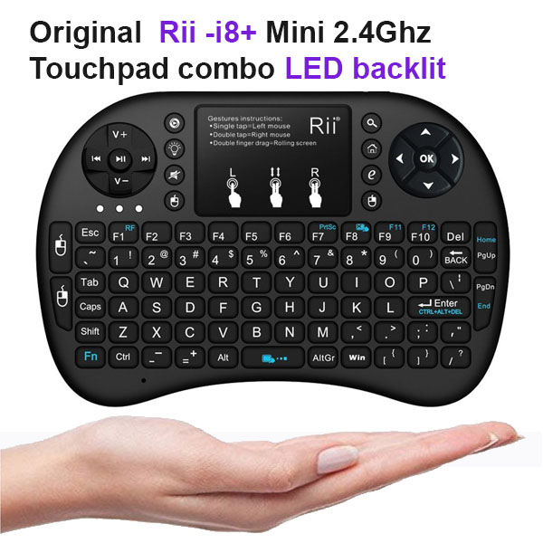 Rii i8+ Mini 2.4Ghz Wireless Keyboard Mouse with Backlight